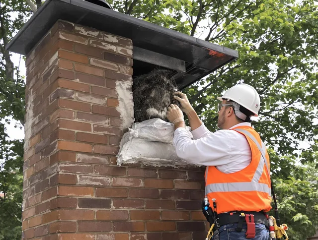 Humane removal of debris and animals by Simsbury Chimney Sweep in Simsbury, CT