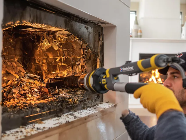 Professional chimney cleaning by Simsbury Chimney Sweep in Simsbury, CT
