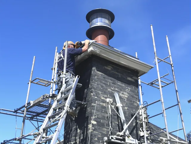 Sturdy chimney crown finished by Simsbury Chimney Sweep in Simsbury, CT