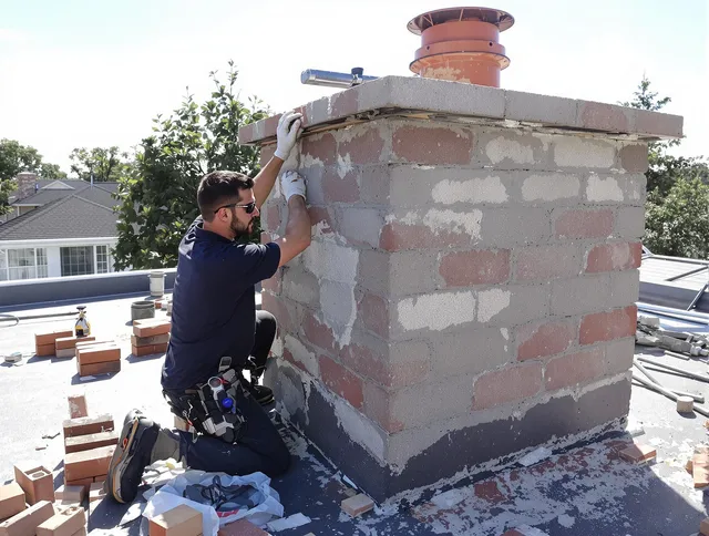 Advanced chimney repair process by Simsbury Chimney Sweep in Simsbury, CT