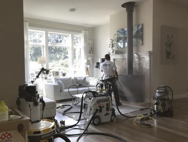 Soot removal service by Simsbury Chimney Sweep for a fireplace in Simsbury, CT